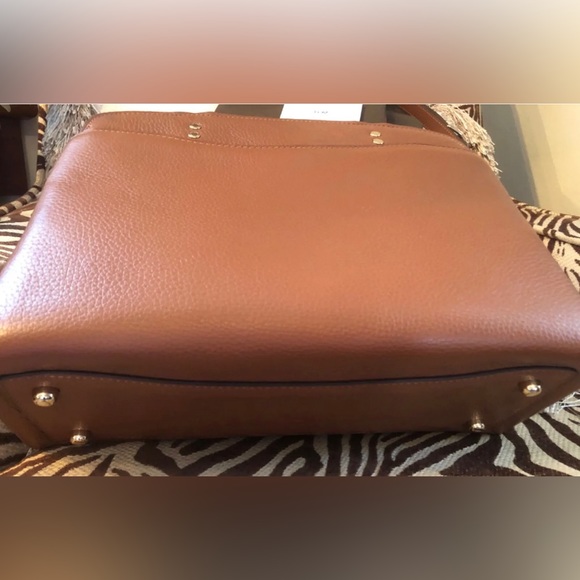 Coach Satchel Appliqué Brown Leather New - Picture 2 of 4